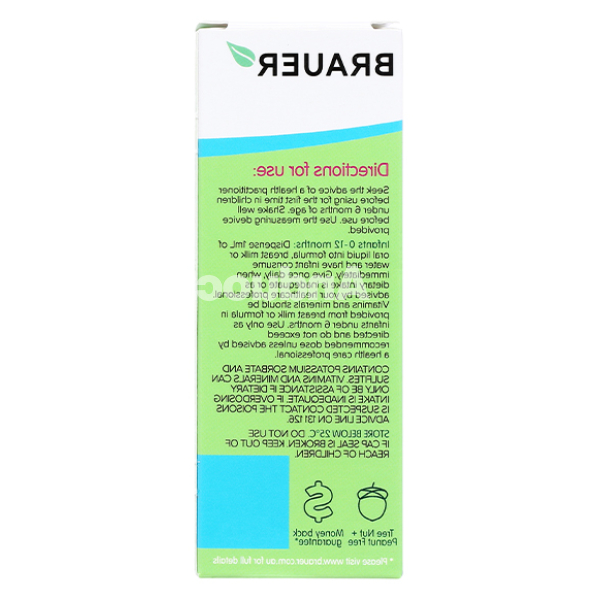 Siro Brauer Liquid Multivitamin For Infants bổ sung vitamin cho bé chai 45ml