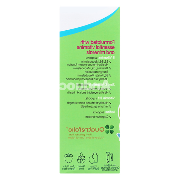Siro Brauer Liquid Multivitamin bổ sung vitamin cho bé 1 - 3 tuổi chai 100ml