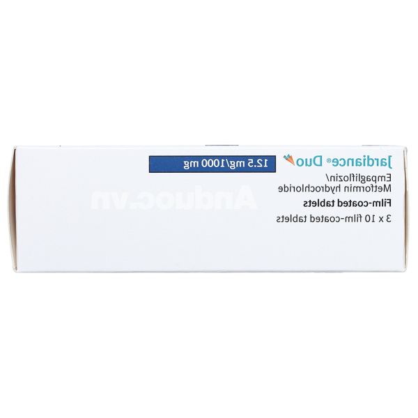 Jardiance Duo 12.5mg/1000mg trị đái tháo đường (3 vỉ x 10 viên)
