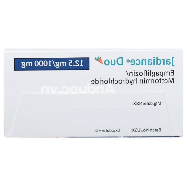Jardiance Duo 12.5mg/1000mg trị đái tháo đường (3 vỉ x 10 viên)