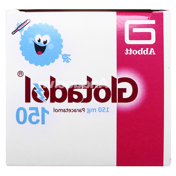 Bột pha hỗn dịch uống Glotadol 150 giảm đau, hạ sốt (20 gói x 2g)
