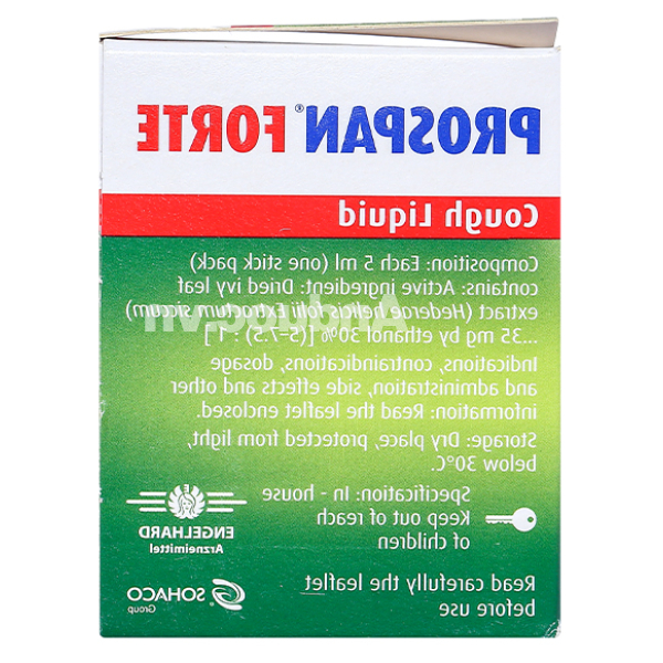 Siro Prospan Forte trị ho, viêm hô hấp, phế quản (21 gói x 5ml)