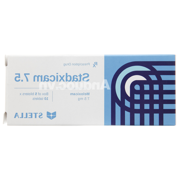 Stadxicam 7.5 trị viêm khớp dạng thấp (5 vỉ x 10 viên)