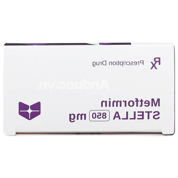 Metformin Stella 850mg trị đái tháo đường (4 vỉ x 15 viên)