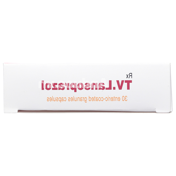 TV.Lansoprazol 30mg trị loét dạ dày, tá tràng, viêm thực quản (3 vỉ x 10 viên)