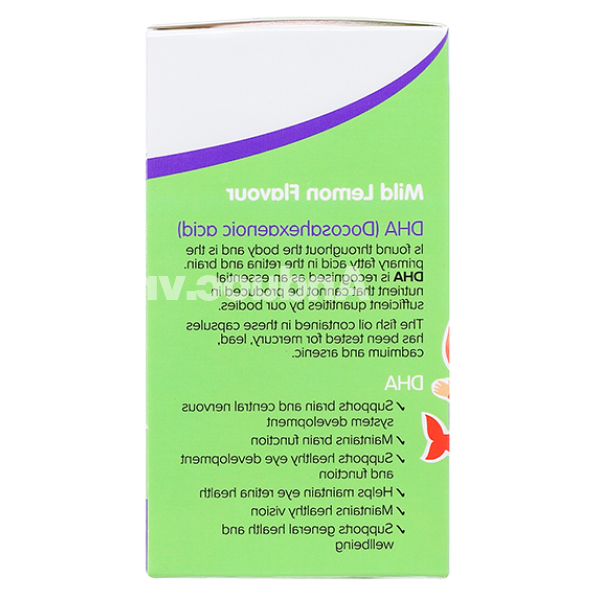 Brauer Ultra Pure DHA hỗ trợ trí não, bổ mắt cho bé chai 60 viên