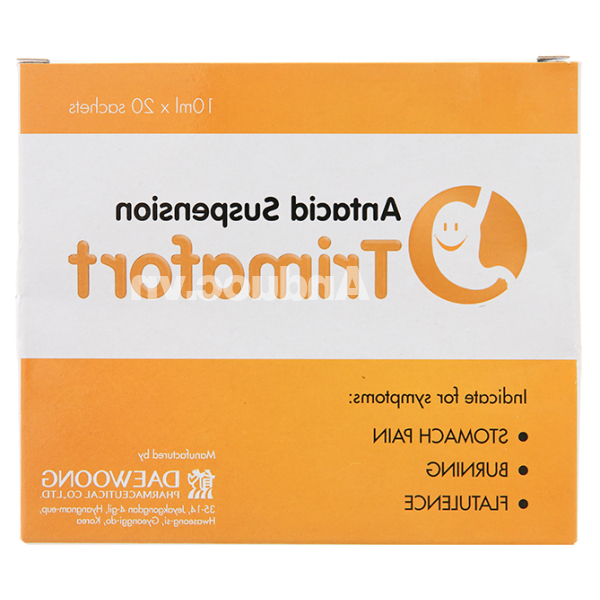 Hỗn dịch uống Trimafort giảm khó chịu dạ dày, đầy hơi (20 gói x 10ml)