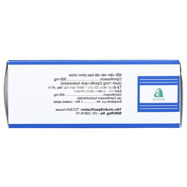 Ciprom500 trị nhiễm khuẩn nặng do vi khuẩn nhạy cảm (5 vỉ x 10 viên)