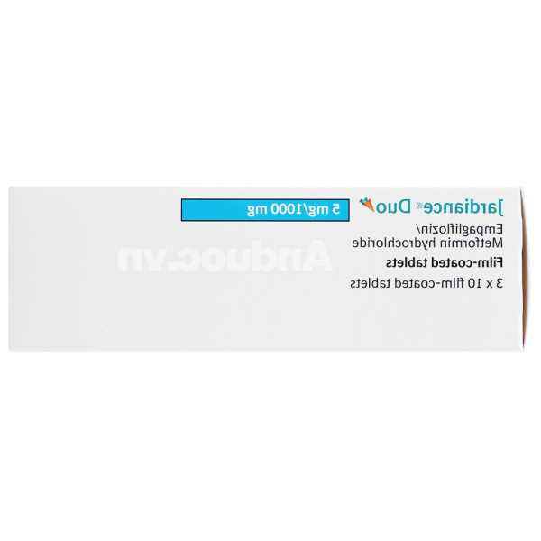 Jardiance Duo 5mg/1000mg trị đái tháo đường (3 vỉ x 10 viên)