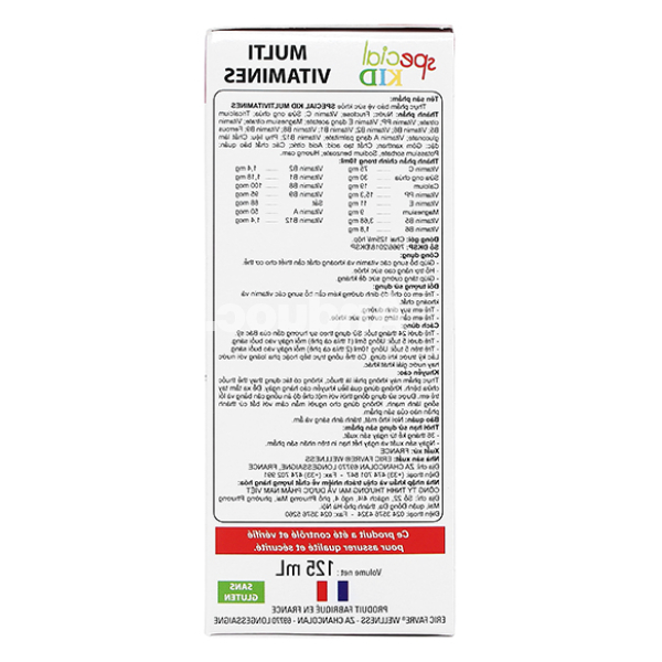 Siro Special Kid Multi Vitamines bổ sung các vitamin và khoáng chất chai 125ml