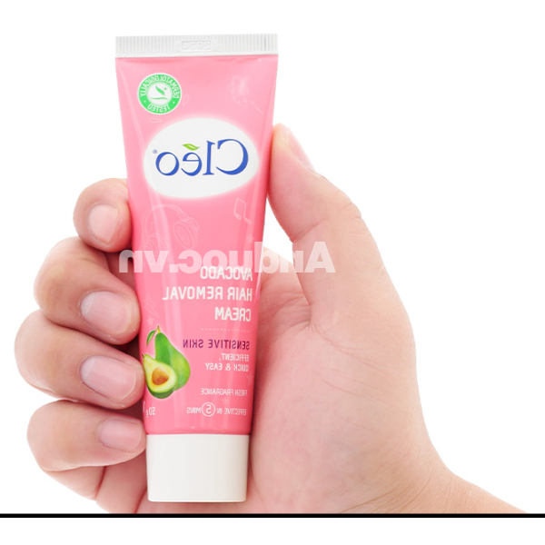 Kem tẩy lông Cléo Avocado Hair Removal Cream cho da nhạy cảm tuýp 50g
