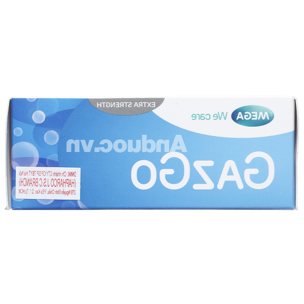 GazGo 200mg trị trướng bụng, đầy hơi (3 vỉ x 10 viên)