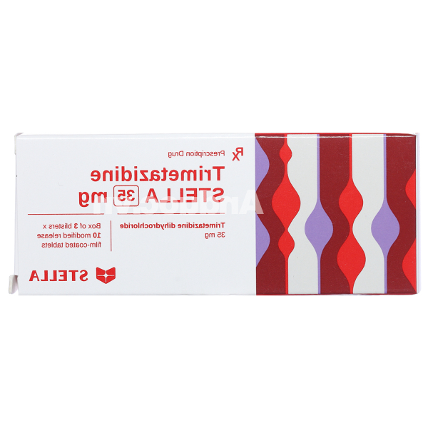 Trimetazidine Stella 35mg trị đau thắt ngực (3 vỉ x 10 viên)