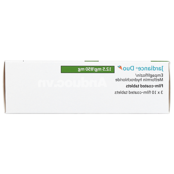Jardiance Duo 12.5mg/850mg trị đái tháo đường (3 vỉ x 10 viên)