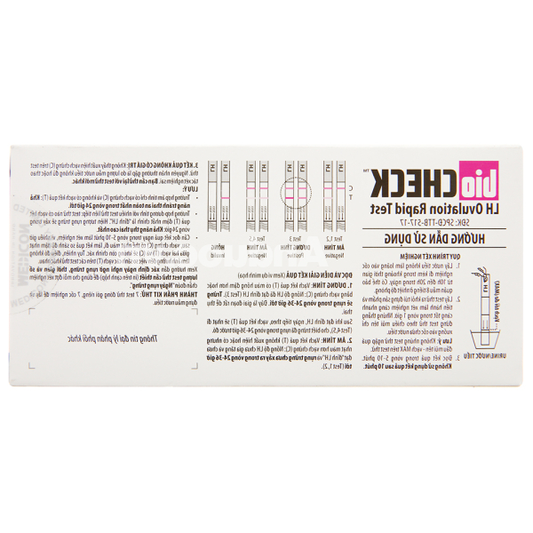 Que thử rụng trứng Biocheck LH Ovulation Rapid Test hộp 7 que