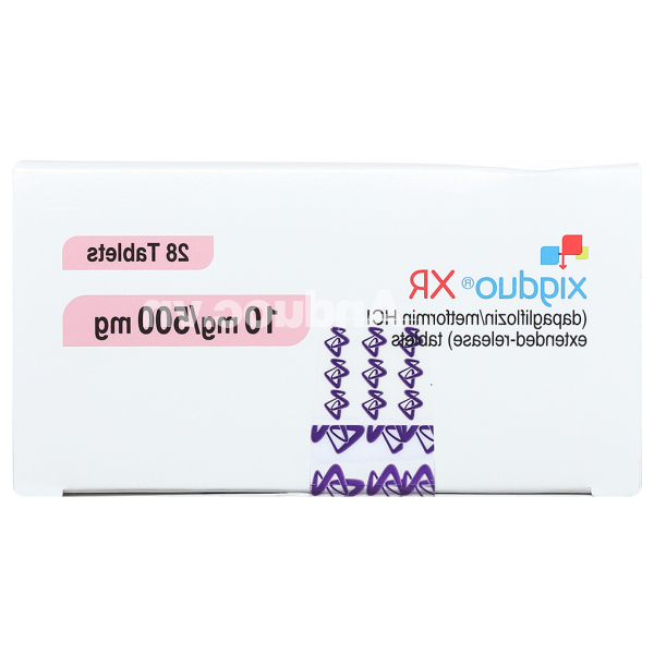 Xigduo XR 10mg/500mg trị đái tháo đường tuýp 2 (4 vỉ x 7 viên)
