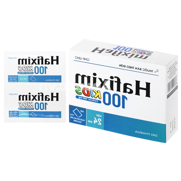 Bột pha hỗn dịch uống Hafixim 100 Kids trị nhiễm khuẩn (24 gói x 1.5g)
