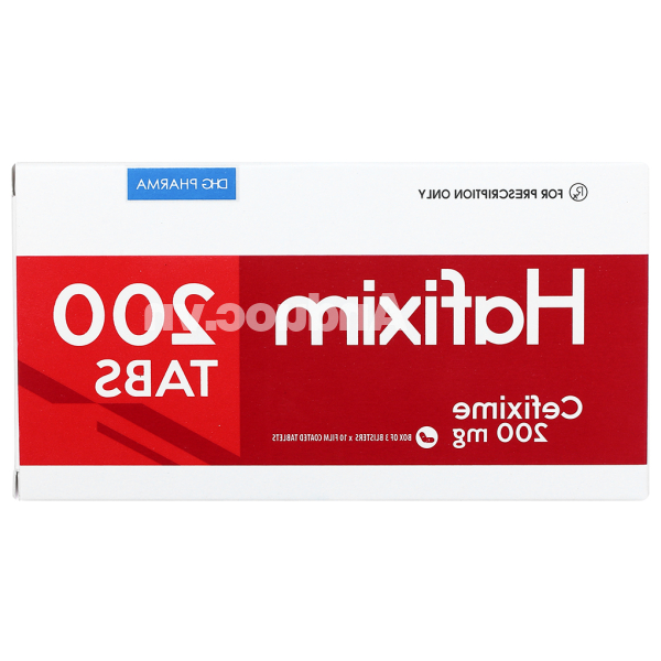 Hafixim 200 Tabs trị nhiễm khuẩn do vi khuẩn nhạy cảm (3 vỉ x 10 viên)