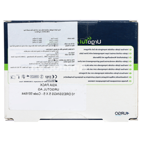 Gạc lưới UrgoTul Ag/Silver hộp 10 miếng (5cm x 5cm)