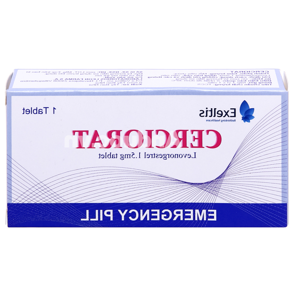Cerciorat thuốc tránh thai khẩn cấp trong vòng 72 giờ (1 vỉ x 1 viên)