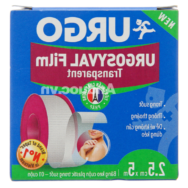 Băng keo trong suốt Urogsyval Film Transparent (2.5cm x 5m)