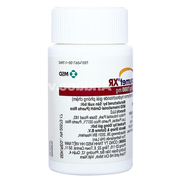 Janumet XR 50mg/1000mg trị đái tháo đường lọ 14 viên