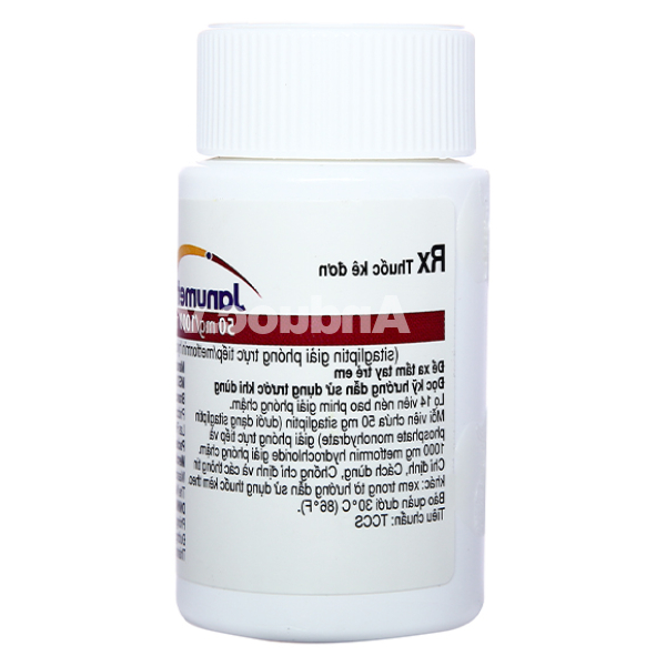Janumet XR 50mg/1000mg trị đái tháo đường lọ 14 viên