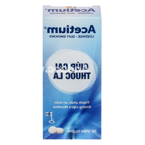 Viên ngậm Acetium Lozenge hỗ trợ cai thuốc lá hộp 30 viên