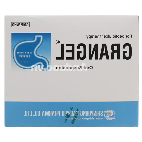 Hỗn dịch uống Grangel trị loét dạ dày, trào ngược dạ dày - thực quản (20 gói x 10ml)