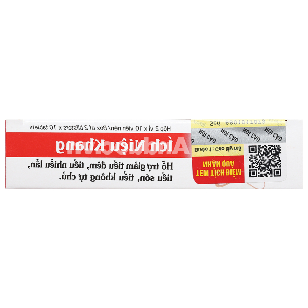 Ích Niệu Khang hỗ trợ giảm tiểu đêm hộp 20 viên