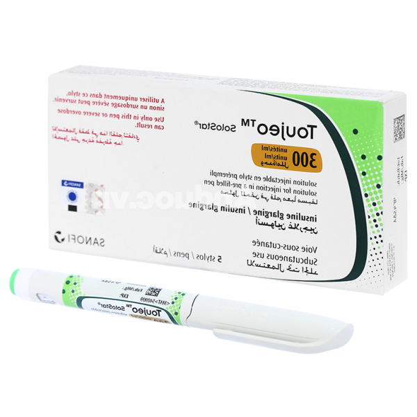 Bút tiêm Toujeo SoloStar 300IU/ml trị đái tháo đường (5 cây x 1.5ml)