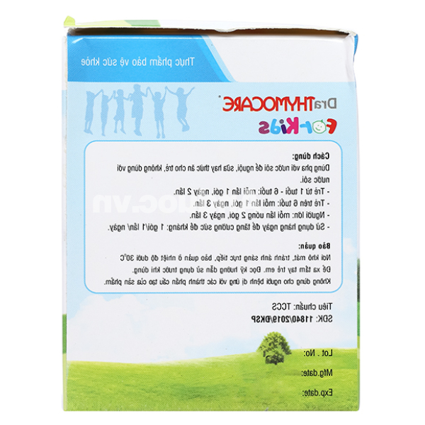 Cốm DraThymocare For Kids hỗ trợ tăng cường đề kháng hộp 30 gói x 3g