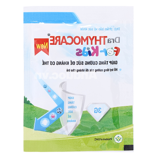 Cốm DraThymocare For Kids hỗ trợ tăng cường đề kháng hộp 30 gói x 3g