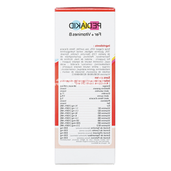 Siro Pediakid Fer + Vitamines B bổ sung sắt và vitamin chai 125ml