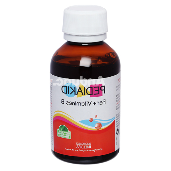 Siro Pediakid Fer + Vitamines B bổ sung sắt và vitamin chai 125ml