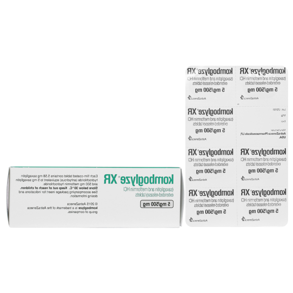 Komboglyze XR 5mg/500mg trị đái tháo đường (4 vỉ x 7 viên)