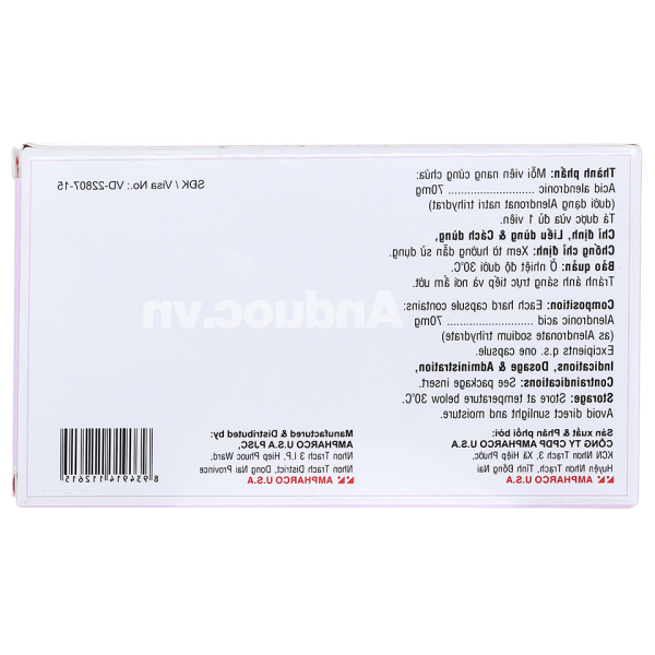 Maxx Women Capsule 70mg trị loãng xương (1 vỉ x 4 viên)