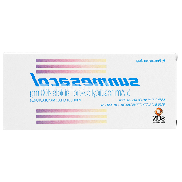 Sunmesacol 400mg trị viêm loét đại tràng (5 vỉ x 10 viên)