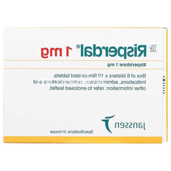 Risperdal 1mg trị tâm thần phân liệt (6 vỉ x 10 viên)