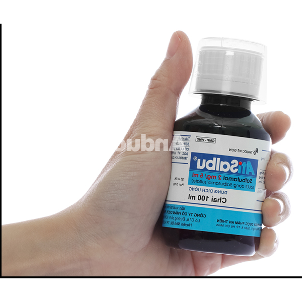 Dung dịch uống AtiSalbu 2mg/5ml trị cơn hen, ngắt cơn co thắt phế quản chai 100ml
