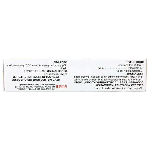 Arbuntec 4mg giảm đau, trị viêm xương khớp (3 vỉ x 10 viên)