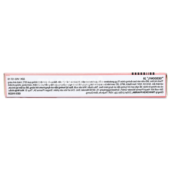 Gesdonyl 20 thuốc tránh thai hằng ngày (1 vỉ x 21 viên)
