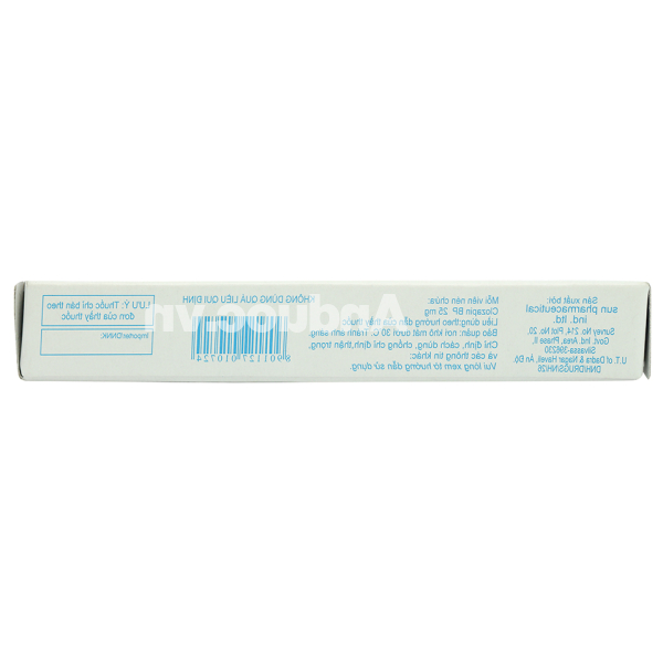 Sunsizopin 25 trị chứng tâm thần phân liệt (5 vỉ x 10 viên)