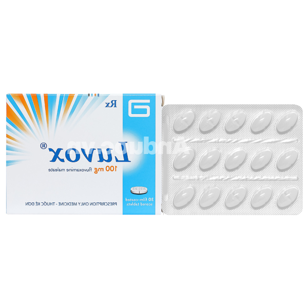 Luvox 100mg trị trầm cảm, rối loạn xung lực cưỡng bức ám ảnh (2 vỉ x 15 viên)