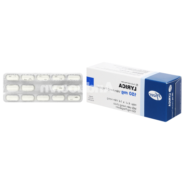 Lyrica 150mg trị động kinh, đau dây thần kinh (4 vỉ x 14 viên)
