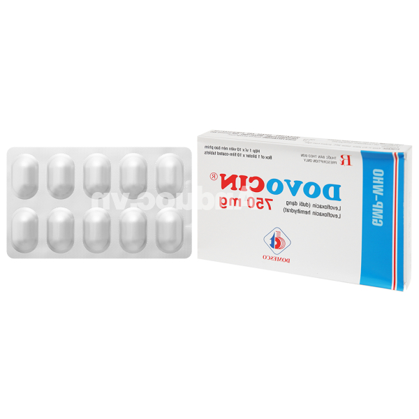 Dovocin 750mg trị nhiễm khuẩn (1 vỉ x 10 viên)