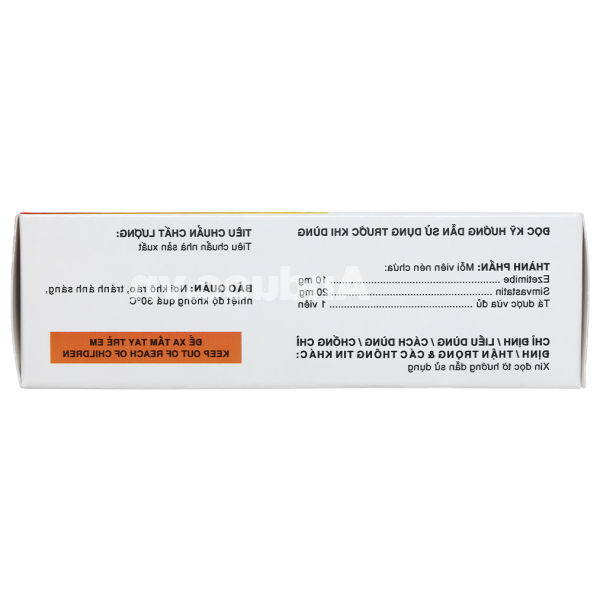 Silvasten 20/10mg trị rối loạn mỡ máu (4 vỉ x 7 viên)