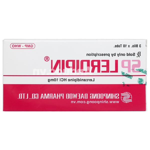 SP Lerdipin 10mg trị tăng huyết áp (3 vỉ x 10 viên)
