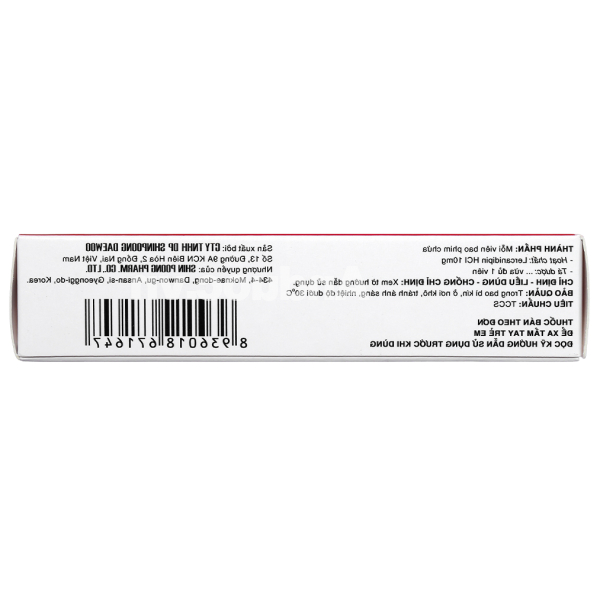 SP Lerdipin 10mg trị tăng huyết áp (3 vỉ x 10 viên)