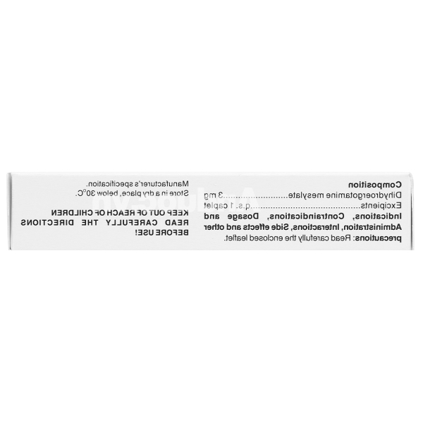 Migomik 3mg trị rối loạn tuần hoàn thế đứng, giảm huyết áp (3 vỉ x 10 viên)